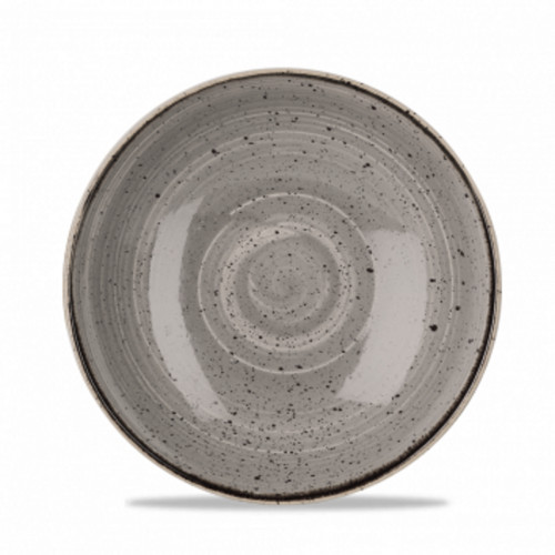 Assiette coupe creuse rond peppercorn porcelaine vitrifiée Ø 24,8 cm Stonecast Grey Churchill