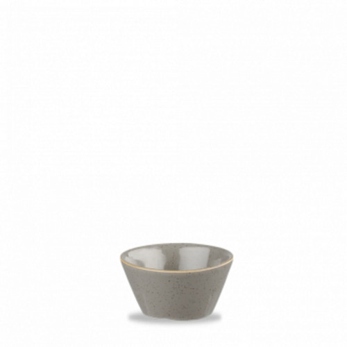 Pot à sauce rond gris porcelaine vitrifiée Ø 8 cm Stonecast Grey Churchill