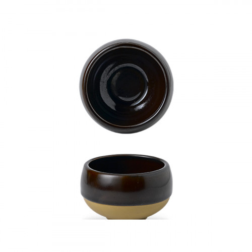 Bol rond brun porcelaine vitrifiée Ø 9 cm Emerge Cinnamon Churchill