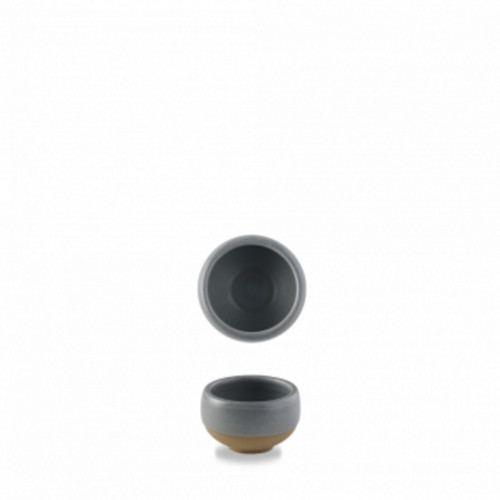 Pot à sauce rond gris porcelaine vitrifiée Ø 6 cm Emerge Seatle Churchill