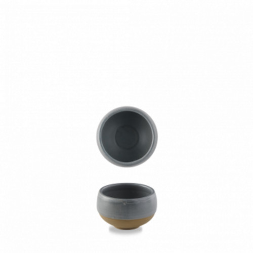 Bol conique rond gris porcelaine vitrifiée Ø 9 cm Emerge Seatle Churchill