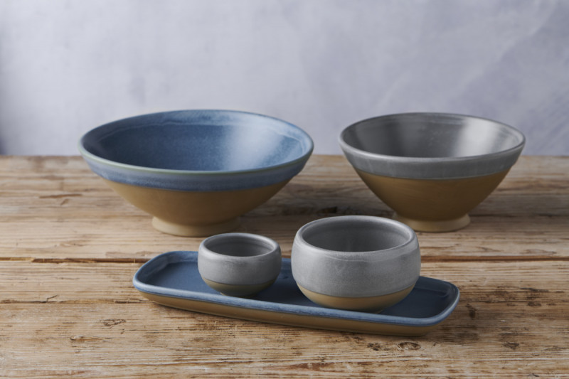 Bol conique rond gris porcelaine vitrifiée Ø 16 cm Emerge Seatle Churchill