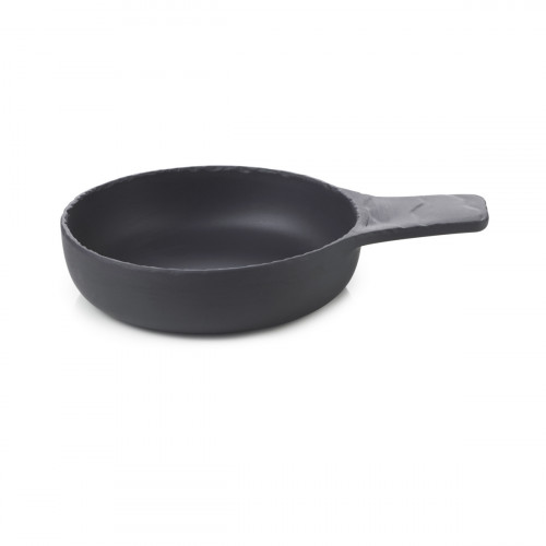Cassolette rond noir porcelaine culinaire Ø 18 cm Basalt Revol