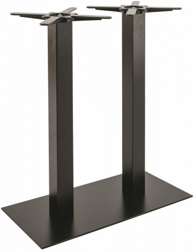 Pied de table bar noir mat 75x40x108 cm Prato Flexmob
