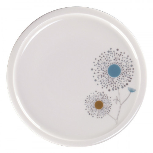 Assiette coupe plate blanc porcelaine vitrifiée Ø 20,4 cm Rakstone Ease Décor Spring Rak