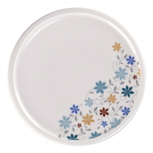 Assiette coupe plate blanc porcelaine vitrifiée Ø 20,4 cm Rakstone Ease Décor Summer Rak