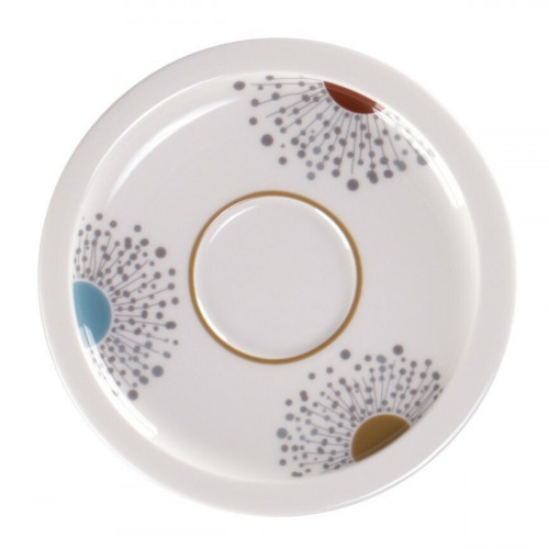 Sous tasse blanc porcelaine vitrifiée Ø 13 cm Rakstone Ease Décor Spring Rak