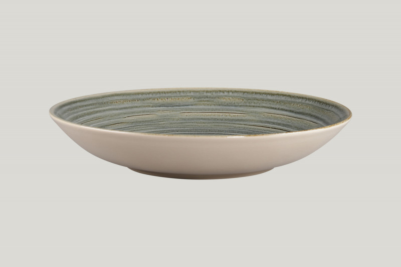 Assiette coupe creuse rond Peridot porcelaine vitrifiée Ø 26 cm Rakstone Spot Rak