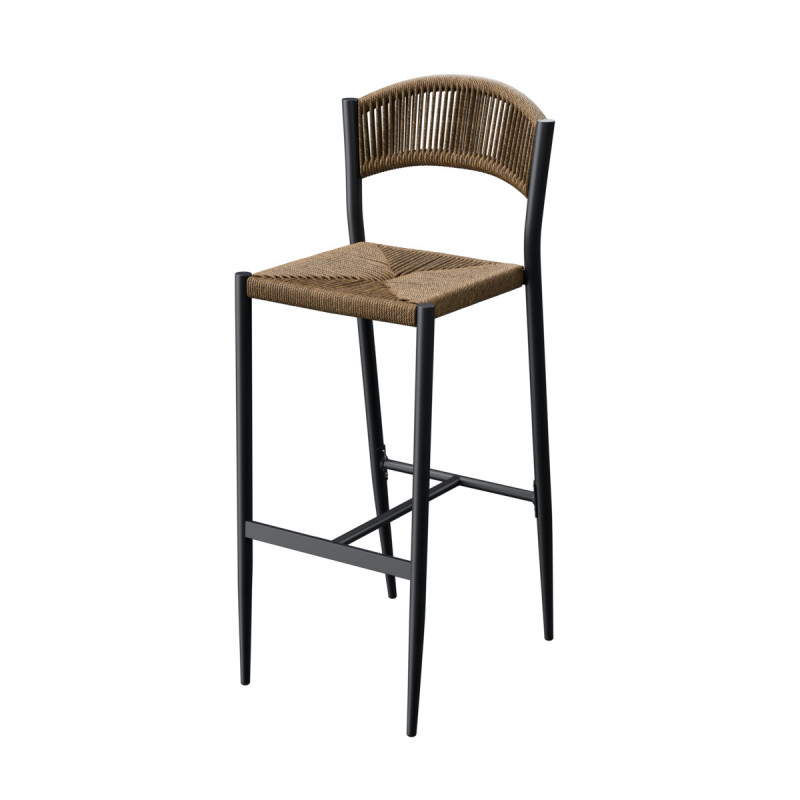 Tabouret de bar paille 104x46x58 cm Breda Flexmob