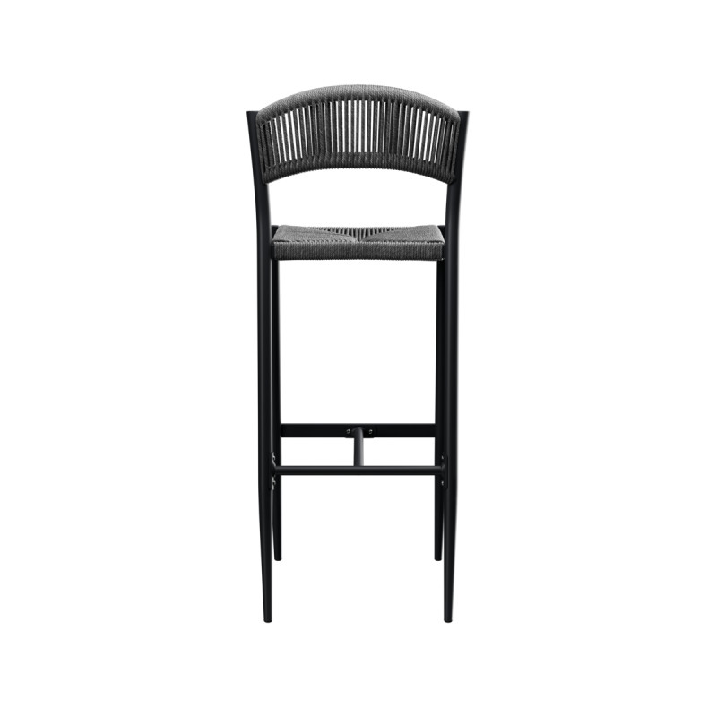 Tabouret de bar gris anthracite 104x46x58 cm Breda Flexmob