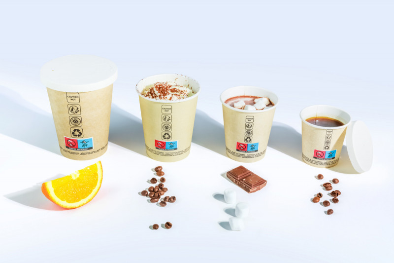 Gobelet kraft carton 24 cl Alphaform (50 pièces)