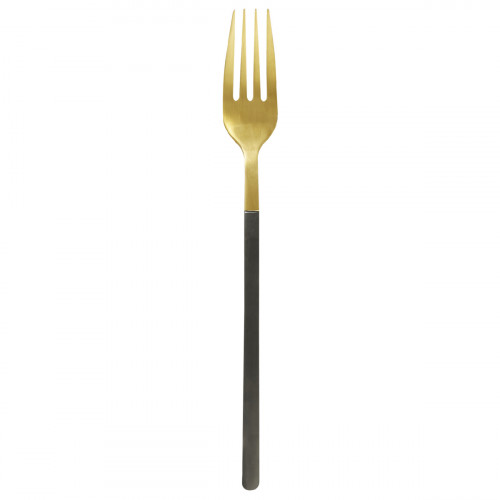 Fourchette de table or inox 18/0 20,1 cm Aroma Or Pvd Noir Pro.mundi