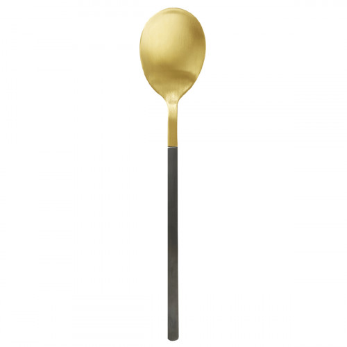 Cuillère de table or inox 18/0 19,9 cm Aroma Or Pvd Noir Pro.mundi