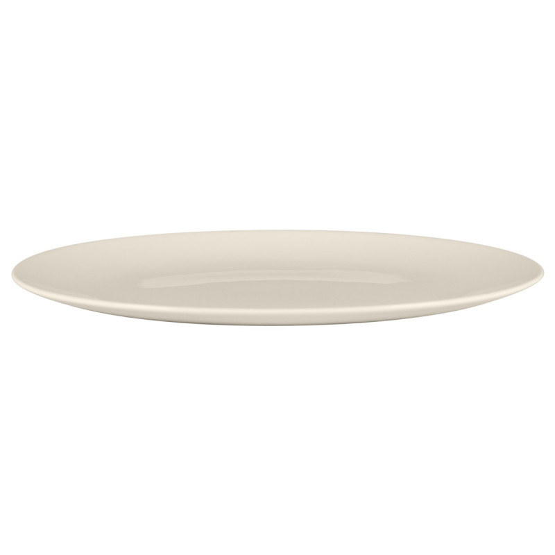 Assiette coupe plate rond blanc porcelaine bone china Ø 23 cm Bravura Rak