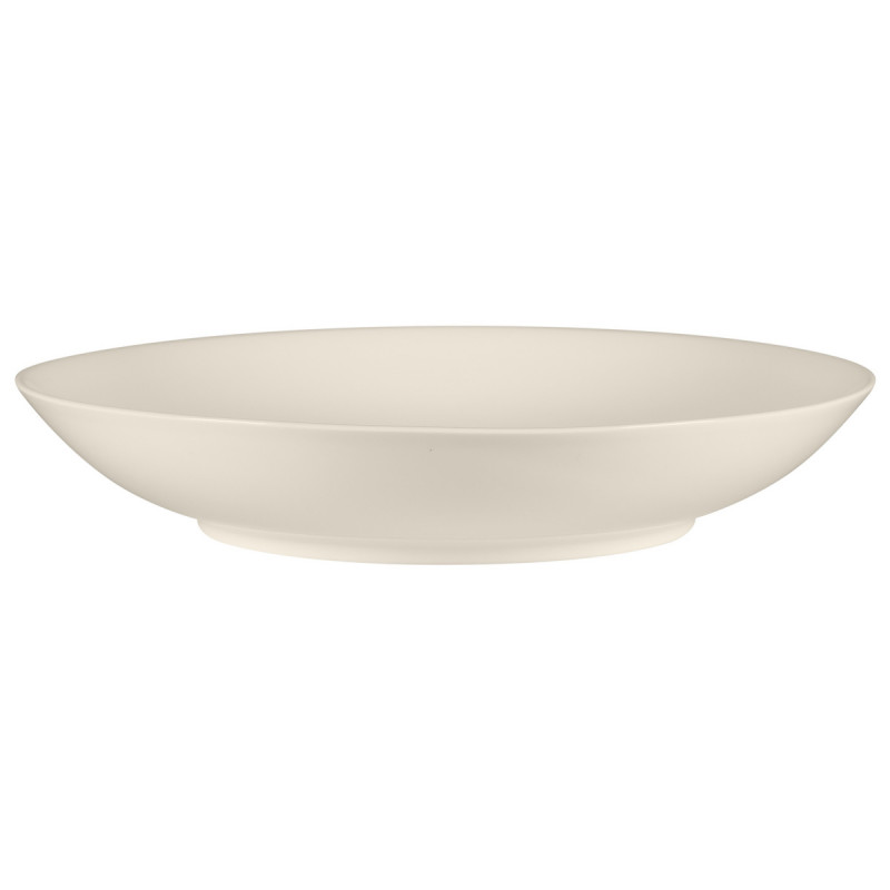 Assiette coupe creuse rond blanc porcelaine bone china Ø 25,4 cm Bravura Rak