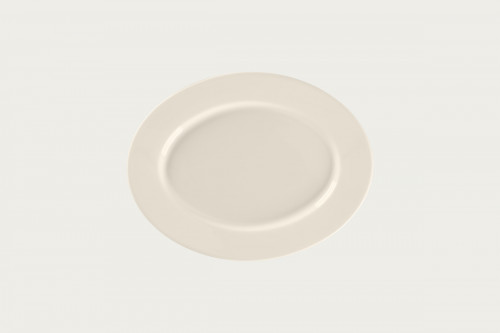 Assiette plate rond blanc porcelaine bone china Ø 26 cm Bravura Rak