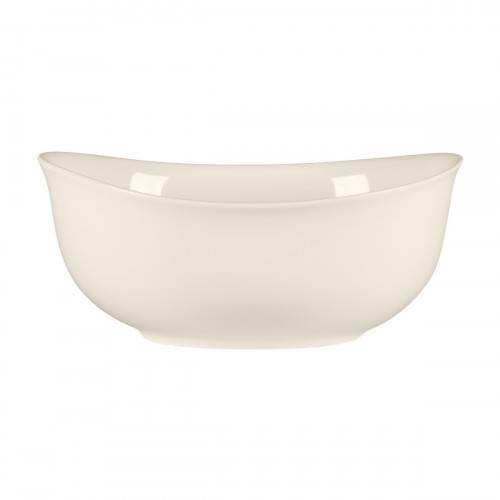 Saladier ovale blanc porcelaine bone china 18 cm Bravura Rak