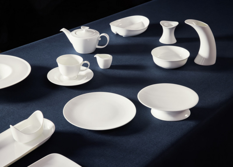 Mug rond blanc porcelaine bone china 37,1 cl Ø 8,6 cm Bravura Rak