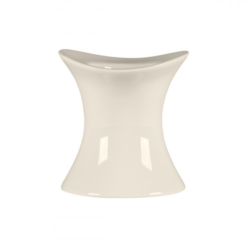 Coquetier rond blanc porcelaine bone china Ø 8 cm Bravura Rak