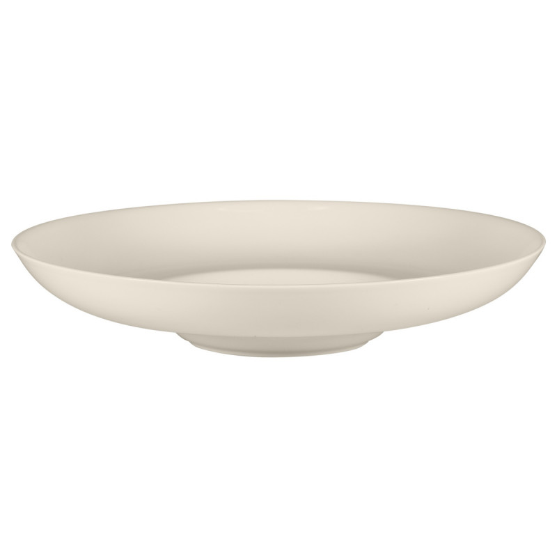 Assiette creuse gourmet rond blanc porcelaine bone china Ø 29 cm Fedra Rak