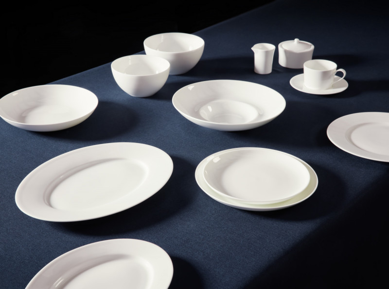 Tasse à expresso rond blanc porcelaine bone china 8,6 cl Ø 6,1 cm Fedra Rak
