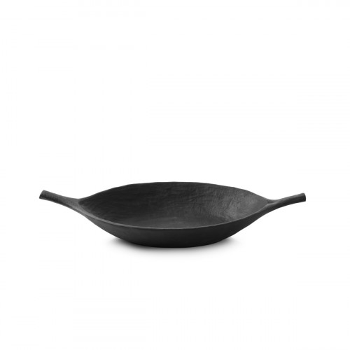 Coupe cabosse Noir brut porcelaine culinaire 33 cm Yli Revol