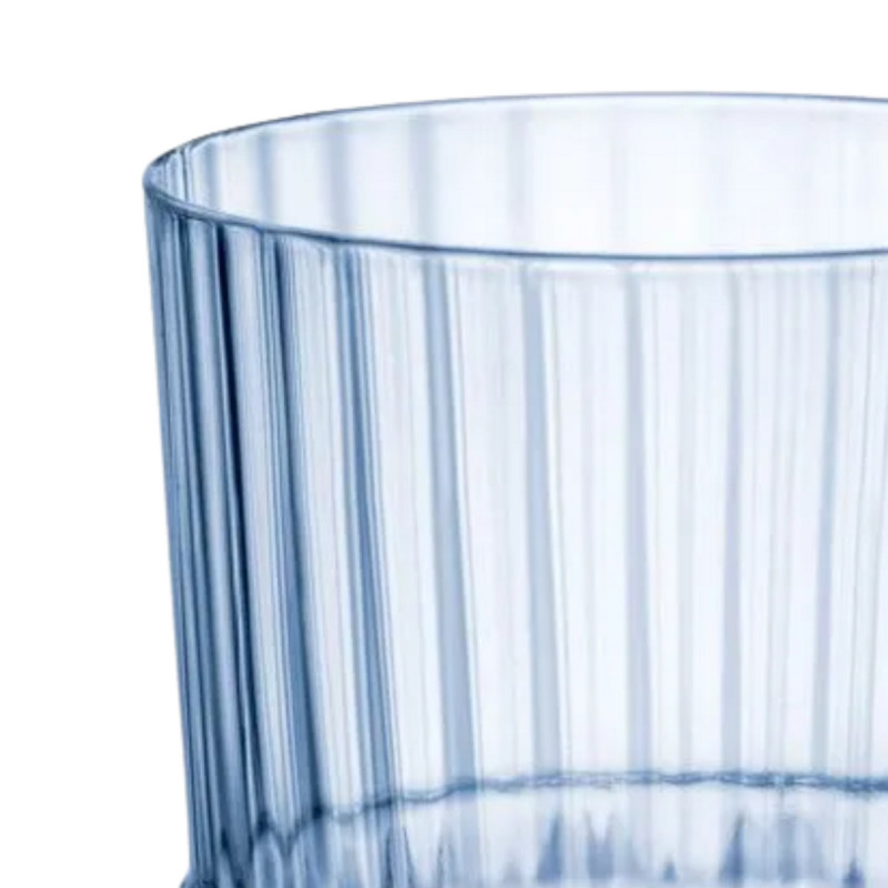 Gobelet forme basse bleu verre 30 cl America 20s Bormioli Rocco