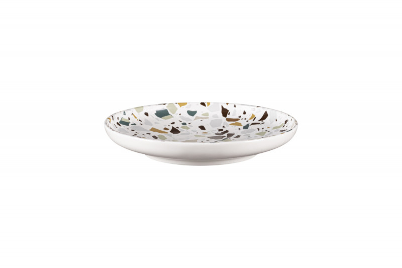 Assiette coupe creuse rond multicolore porcelaine Ø 20,5 cm Kerrazzo Rak