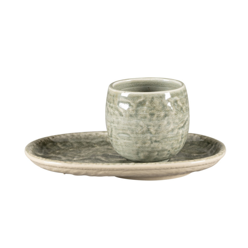 Tasse à espresso Sage porcelaine vitrifiée 10 cl Ø 6 cm Krush Rak