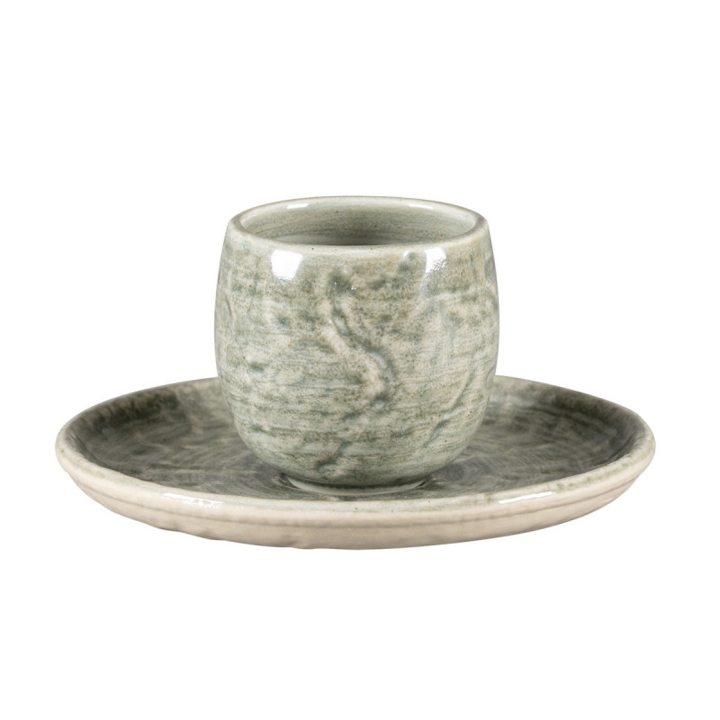 Tasse à espresso Sage porcelaine vitrifiée 10 cl Ø 6 cm Krush Rak