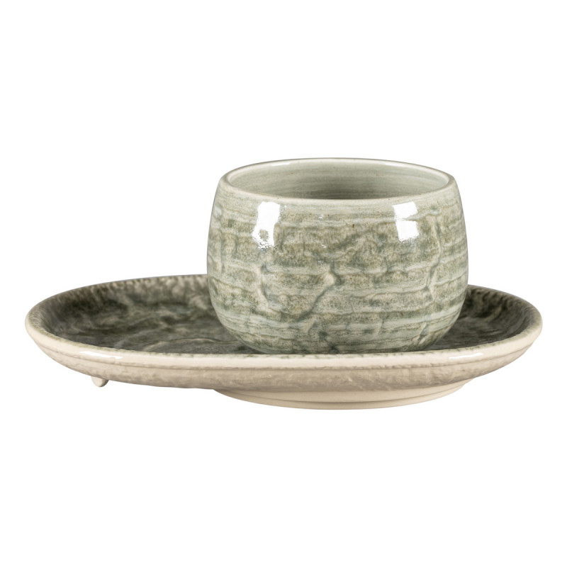 Tasse à café rond Sage porcelaine vitrifiée 30 cl Ø 9 cm Krush Rak