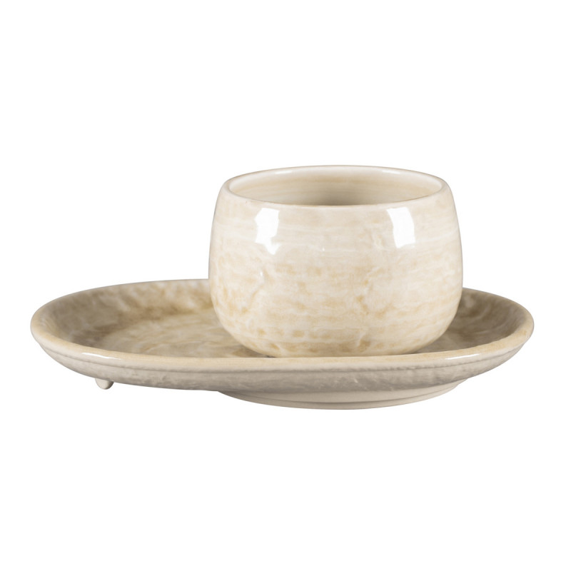 Tasse à café rond porcelaine vitrifiée 30 cl Ø 9 cm Krush Rak