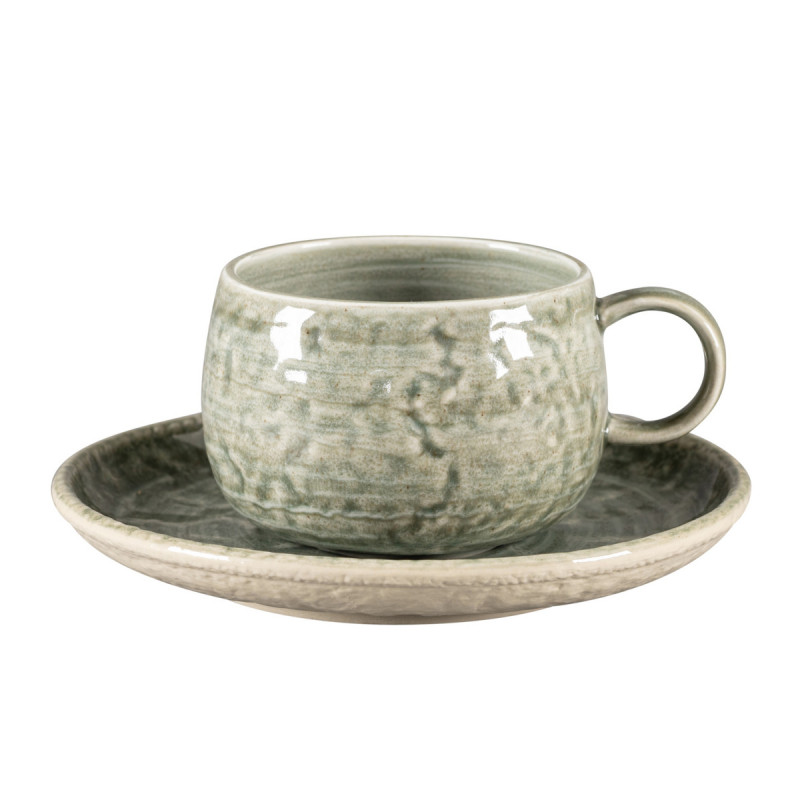 Tasse à café rond Sage porcelaine vitrifiée 30 cl Ø 9 cm Krush Rak