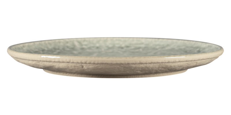 Assiette plate coupe rond céladon porcelaine vitrifiée Ø 27,9 cm Krush Rak
