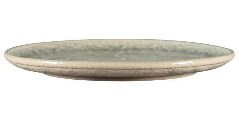 Assiette plate coupe rond céladon porcelaine vitrifiée Ø 30,1 cm Krush Rak
