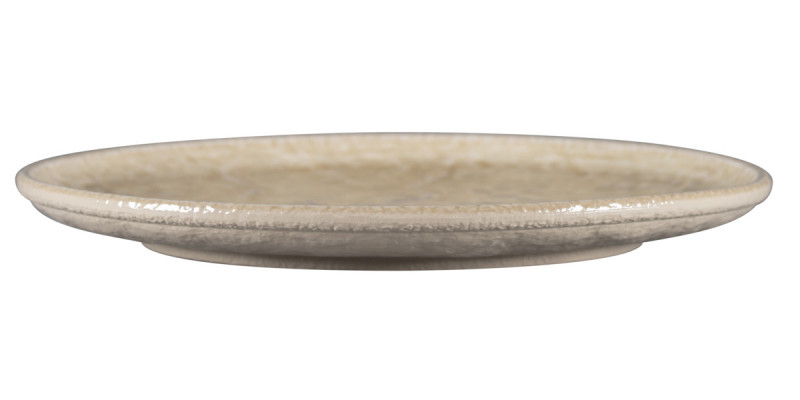 Assiette plate coupe rond vanilla porcelaine vitrifiée Ø 30,1 cm Krush Rak