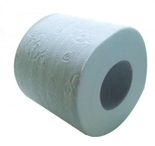 Papier toilette en rouleau blanc ouate de cellulose (48 pièces)