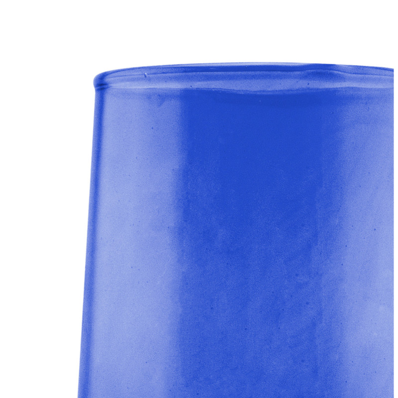Gobelet forme haute bleu verre recyclé 33 cl Lily Pro.mundi