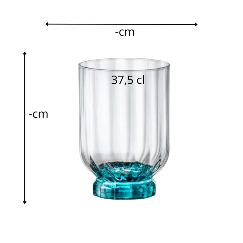 Gobelet forme basse verre 37,5 cl Florian Bormioli Rocco