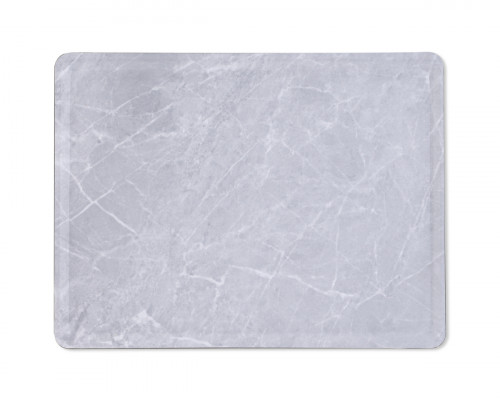 Plateau bois marbre gris 37x28 cm Slim Platex