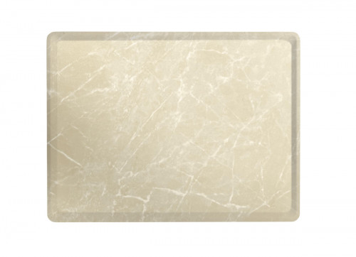 Plateau bois marbre beige 37x28 cm Slim Platex