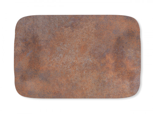 Plateau bois rouille 60x40 cm Papillon Platex