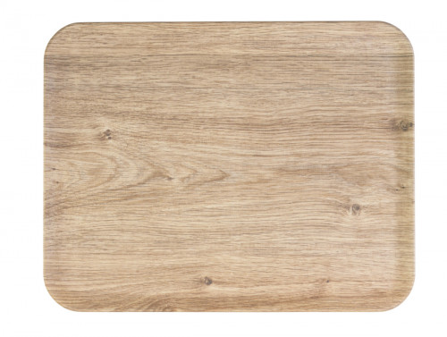 Plateau polyester Chêne clair 42x32 cm Profil 2 Biosourcé Platex