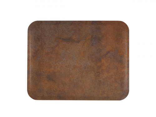 Plateau GN1/1 polyester rouille 53x32,5 cm Profil 2 Platex
