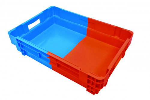 Bac plastique 60x40x14,4 cm 25 L fond plein parois pleines Gilac