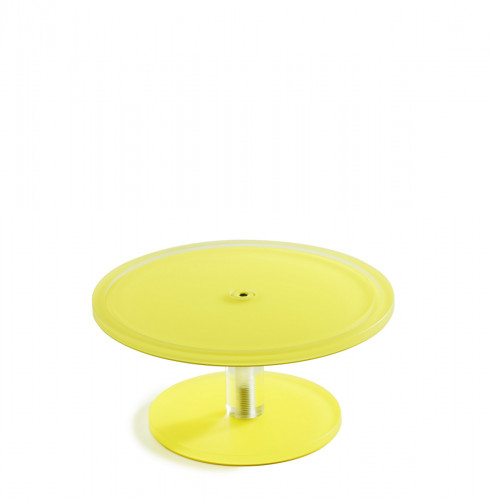 Piédestal résine Nacryl® jaune Ø 30 cm 16 cm Mealplak