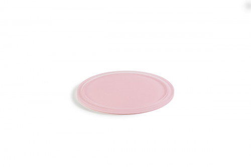 Plateau rond pour cloche résine Nacryl® rose Ø 23 cm 1 cm Mealplak