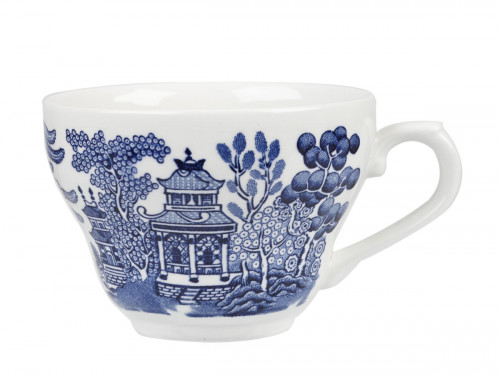 Tasse avec anses rond Georgian Willow Blue porcelaine vitrifiée 19,8 cl Ø 9 cm Vintage Prints Willow Churchill