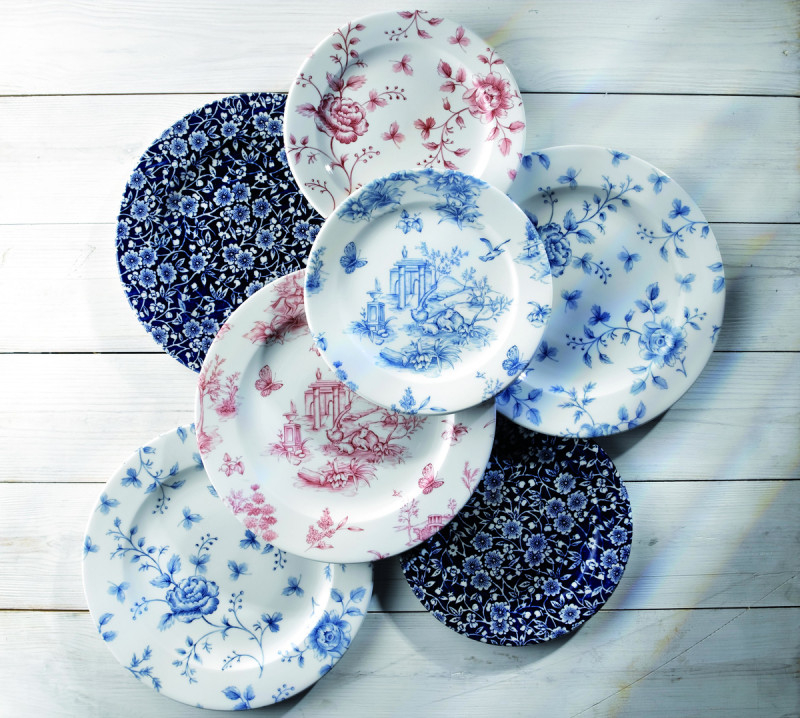 Théière avec couvercle rond Sandrigham Willow Blue porcelaine vitrifiée 85,2 cl Vintage Prints Willow Churchill