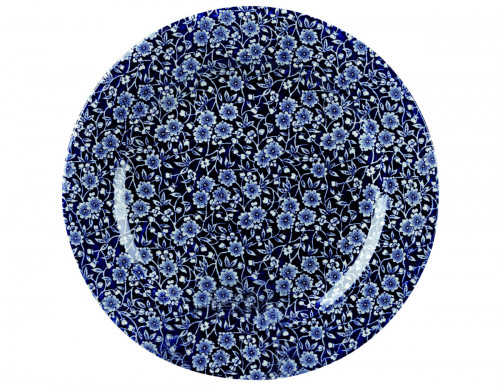 Assiette plate rond Victorian Calico Bleu Willow porcelaine vitrifiée Ø 30,5 cm Vintage Prints Victorian Willow Churchill